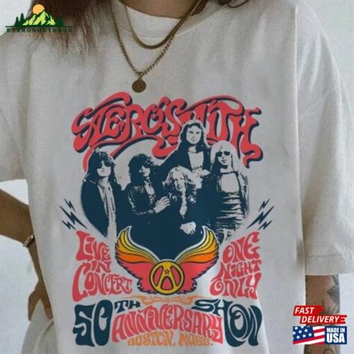 Aerosmith 2023 – 2024 Peace Out Farewell Tour With The Black Crowes Shirt Band Fan T-Shirt Classic