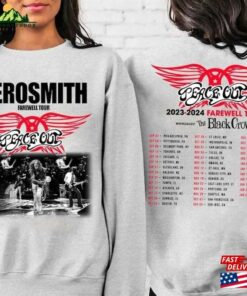 Aerosmith 2023 2024 Shirt Peace Out Farewell Tour With The Black Crowes Classic Hoodie
