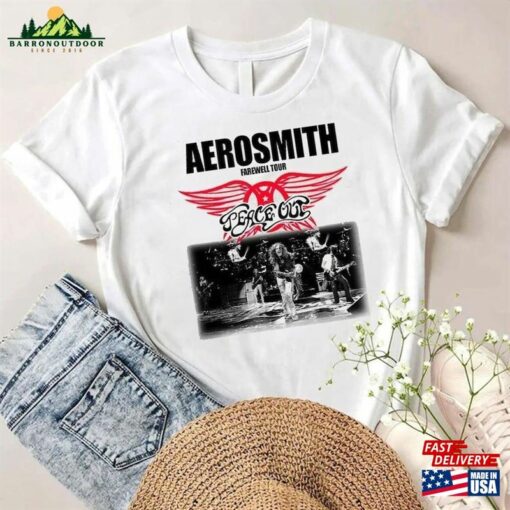 Aerosmith 2023 2024 Shirt Peace Out Farewell Tour With The Black Crowes Hoodie Classic