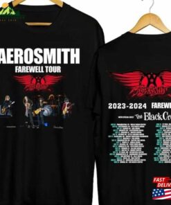 Aerosmith 2023 2024 Tour T-Shirt Peace Out Farewell With The Black Crowes Hoodie