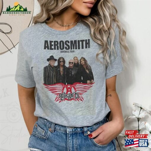 Aerosmith 2023 Concert Shirt 2024 Peace Out Farewell Tour The Black Crowes Unisex Sweatshirt