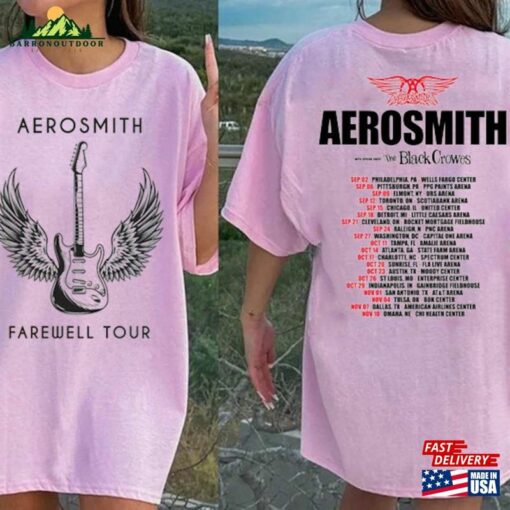 Aerosmith Baband Fan Shirtnd 2023 Peace Out Farewell Tour Classic Unisex