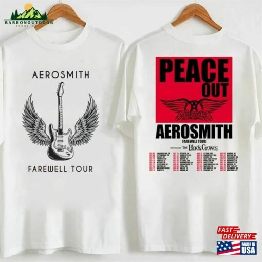 Aerosmith Band Farewell 2023 Tour Shirt Fan Gifts Graphic Classic Unisex