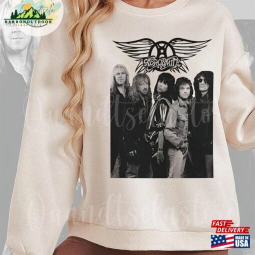 Aerosmith Band Rock And Roll T-Shirt 2023 – 2024 Peace Out Farewell Tour With The Black Crowes Shirt Classic Hoodie