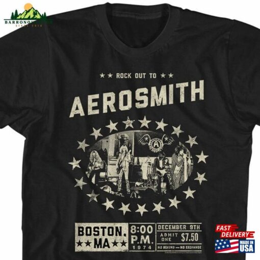 Aerosmith Boston Music Hall Black Shirt Hoodie Sweatshirt