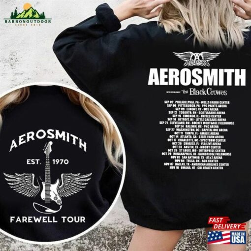 Aerosmith Farewell Shirt Music Concert Tour Classic T-Shirt