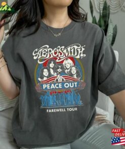Aerosmith Farewell Shirt Peace Out Tour Vintage Band Hoodie Unisex Aerosmith Farewell Shirt Peace Out Tour Vintage Band Hoodie Unisex