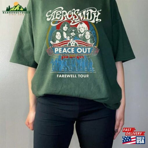 Aerosmith Farewell Shirt Peace Out Tour Vintage Band Hoodie Unisex