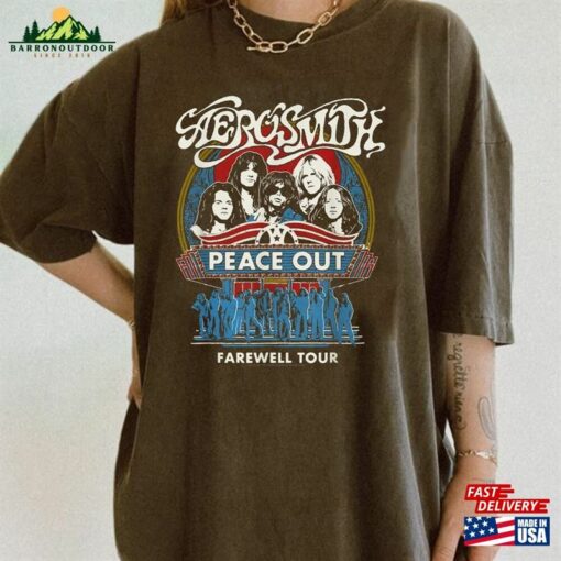 Aerosmith Farewell Shirt Peace Out Tour Vintage Band Hoodie Unisex