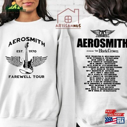 Aerosmith Farewell Shirt Sweatshirt Hard Rock Hoodie Unisex T-Shirt