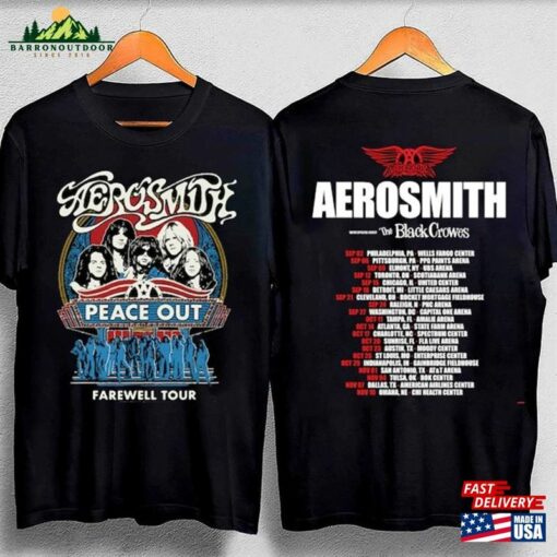 Aerosmith Farewell Tour 2023–2024 Peace Out Shirt 2023 Hoodie T-Shirt