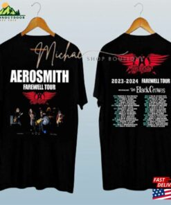 Aerosmith Farewell Tour 2023 2Sides Shirt Rock Band Concert T-Shirt Classic Unisex