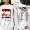 Aerosmith Farewell Tour 2023 Shirt Band Sweatshirt Peace Out With The Black Crowes Classic Hoodie