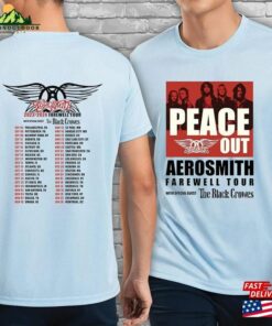 Aerosmith Farewell Tour 2023 Shirt Rock Band Concert Peace Out Hoodie Sweatshirt 3