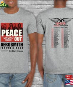 Aerosmith Farewell Tour 2023 Shirt Rock Band Concert Peace Out Hoodie Sweatshirt 4
