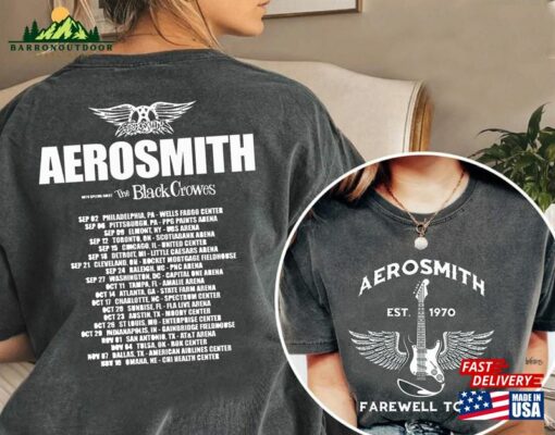 Aerosmith Farewell Tour 2023 Shirt Rock Music Band Concert Classic Sweatshirt