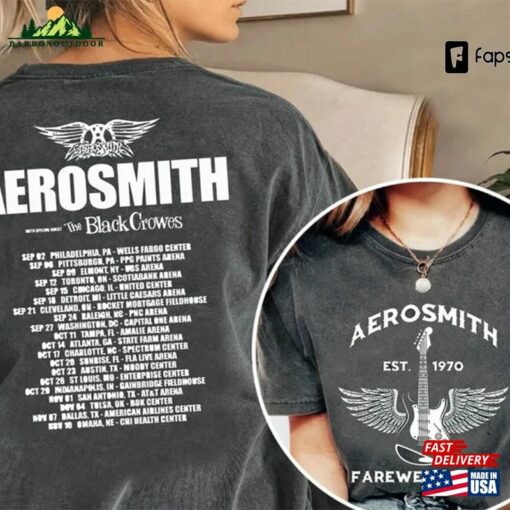 Aerosmith Farewell Tour 2023 Shirt Rock Music Band Concert Sweatshirt Unisex