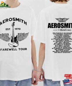 Aerosmith Farewell Tour 2023 Shirt Rock Music Both Side Band Concert Unisex Classic