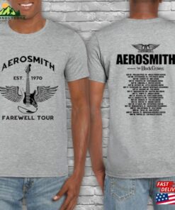 Aerosmith Farewell Tour 2023 Shirt Rock Music Both Side Band Concert Unisex Classic