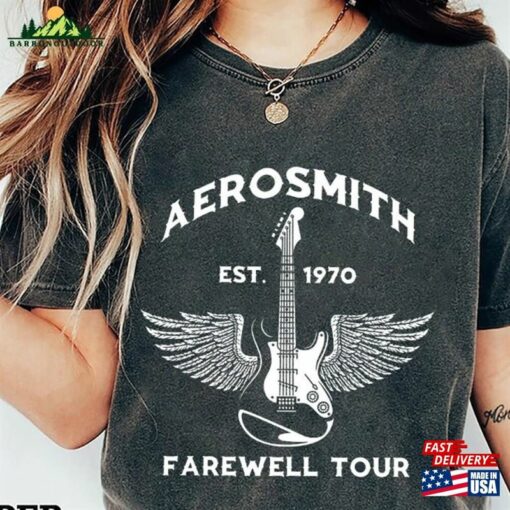 Aerosmith Farewell Tour Shirt Rock And Roll Band Concert Unisex T-Shirt