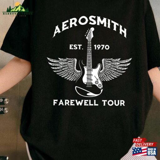 Aerosmith Farewell Tour Shirt Rock And Roll Band Concert Unisex T-Shirt