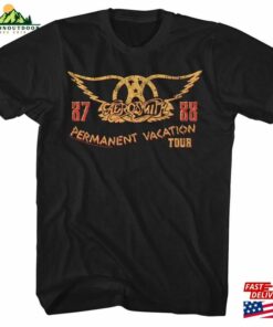 Aerosmith Permanent Vacation Tour Rock Music Shirt T-Shirt Classic