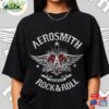 Aerosmith Rock And Roll T-Shirt 2023 – 2024 Peace Out Farewell Tour With The Black Crowes Shirt Classic