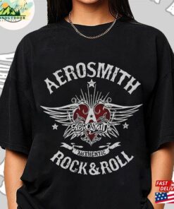 Aerosmith Rock And Roll T-Shirt 2023 – 2024 Peace Out Farewell Tour With The Black Crowes Shirt Classic