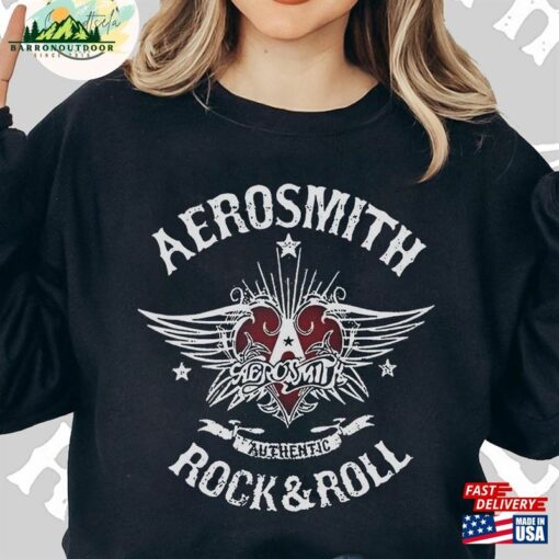 Aerosmith Rock And Roll T-Shirt 2023 – 2024 Peace Out Farewell Tour With The Black Crowes Shirt Classic