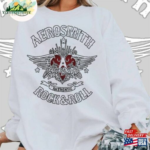 Aerosmith Rock And Roll T-Shirt 2023 – 2024 Peace Out Farewell Tour With The Black Crowes Shirt Classic