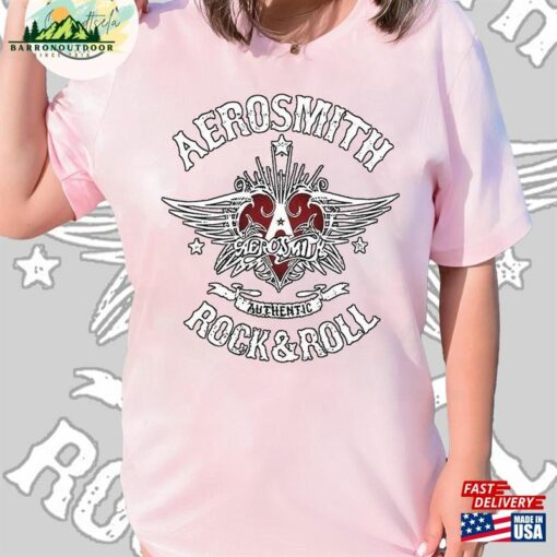 Aerosmith Rock And Roll T-Shirt 2023 – 2024 Peace Out Farewell Tour With The Black Crowes Shirt Classic