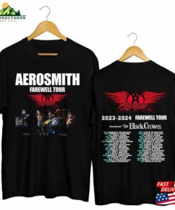 Aerosmith T-Shirt 2023 2024 Peace Out Farewell Tour Band Fan Shirt Classic Hoodie