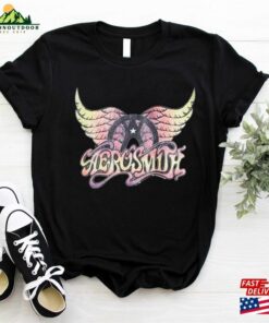 Aerosmith T Shirt Pastel Wings Graphic Tees Shirt Rock Band Album Concert Tour T Shirts Hoodie Classic 3