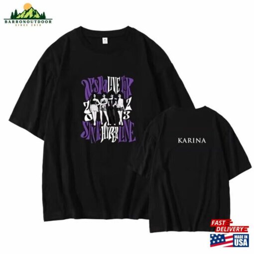 Aespa 2023 Concert Merch Shirt Synk Hyper Line Tour My World T-Shirt Sweatshirt