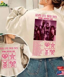 Aespa Live Tour 2023 Shirt World Synk Hyper Line Sweatshirt T-Shirt