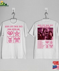 Aespa Live Tour 2023 Shirt World Synk Hyper Line Sweatshirt T-Shirt 3 Aespa Live Tour 2023 Shirt World Synk Hyper Line Sweatshirt T Shirt 4