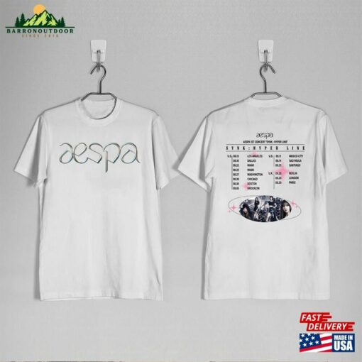 Aespa Tour 2023 Synk Hyper Line Shirt T-Shirt My World Hoodie Unisex