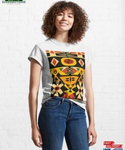 African Inspired Pattern Vibrant Cultural Design Classic Hoodie