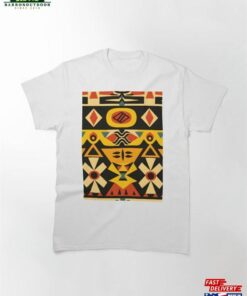 African Inspired Pattern Vibrant Cultural Design Classic Hoodie