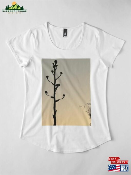 Agave Silhouette Premium Scoop T-Shirt Sweatshirt