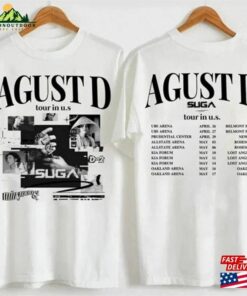 Agust D Day Tour T-Shirt Suga Album Shirt World Classic Unisex