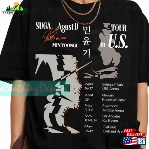 Agust D Day Tour T-Shirt Sweatshirt Hoodie Unisex