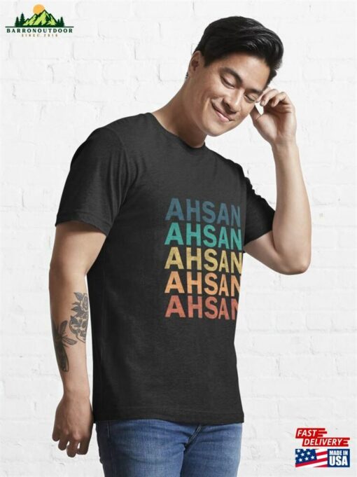 Ahsan Name Vintage Retro Proud Essential T-Shirt Classic Hoodie