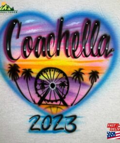 Airbrush T-Shirt Coachella Ferris Wheel Unisex Hoodie