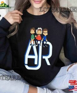 Ajr Band Themed T-Shirt The Click Album Inspired Shirt Members In Chibi Style Hoodie Classic Ajr Band Themed T-Shirt The Click Album Inspired Shirt Members In Chibi Style Hoodie Classic