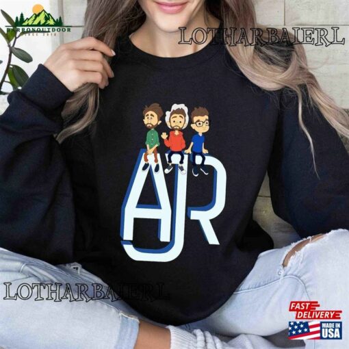 Ajr Band Themed T-Shirt The Click Album Inspired Shirt Members In Chibi Style Hoodie Classic