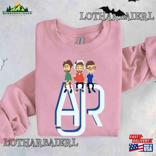 Ajr Band Themed T-Shirt The Click Album Inspired Shirt Members In Chibi Style Hoodie Classic