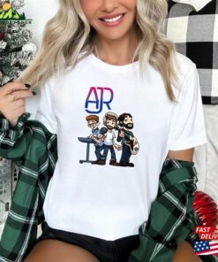 Ajr T Shirt The Click Galaxy Members Chibi Shirt Unisex Sweatshirt 4