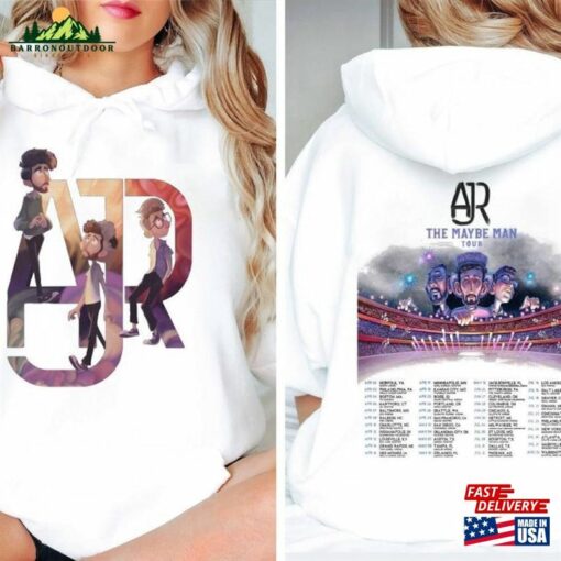 Ajr The Maybe Man Tour 2024 2 Sides Sweatshirt Band Fan Shirt Concert Hoodie Classic