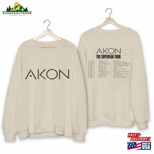 Akon The Superfan Tour 2023 Shirt Fan Concert Unisex Hoodie